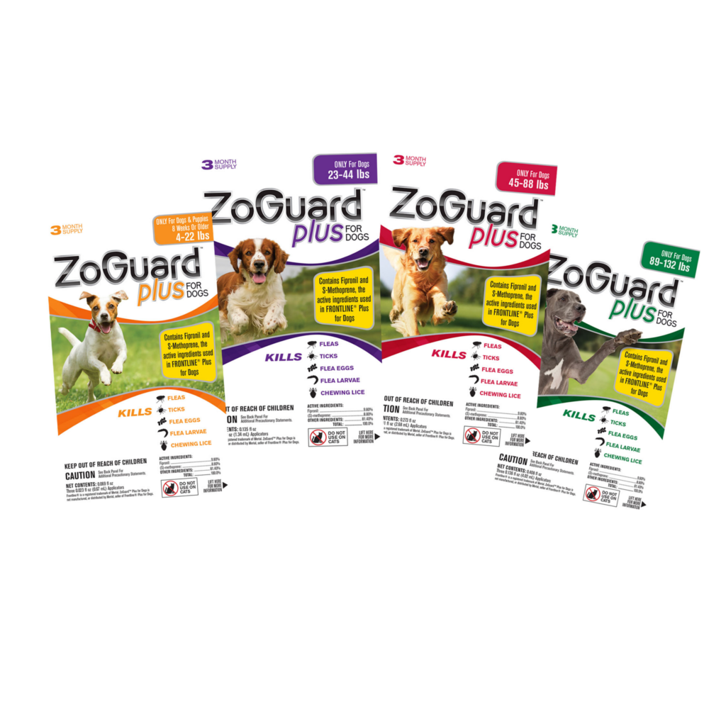 zoguard plus flea tick for dogs frontline active